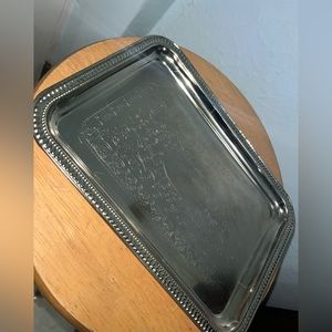Chrome engraved tin